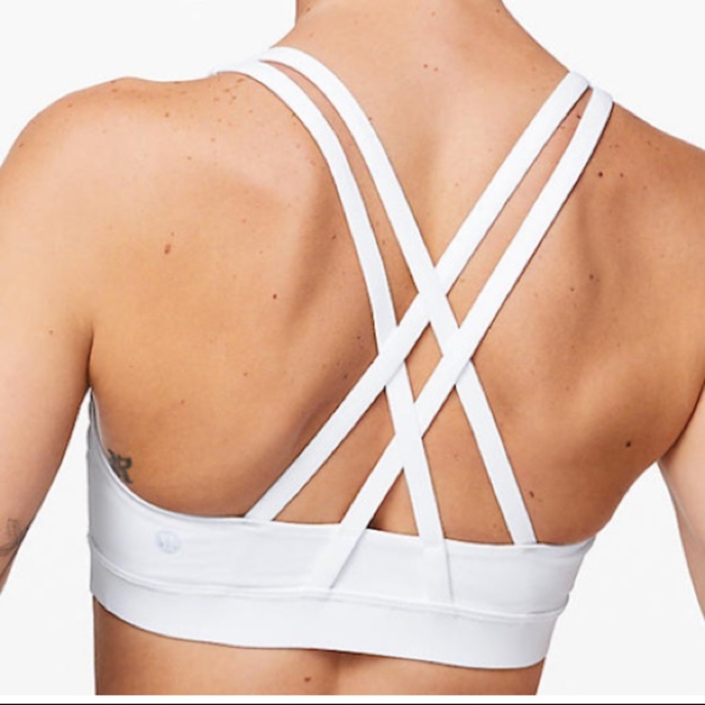 lululemon White Energy Sports Yoga Bra 10